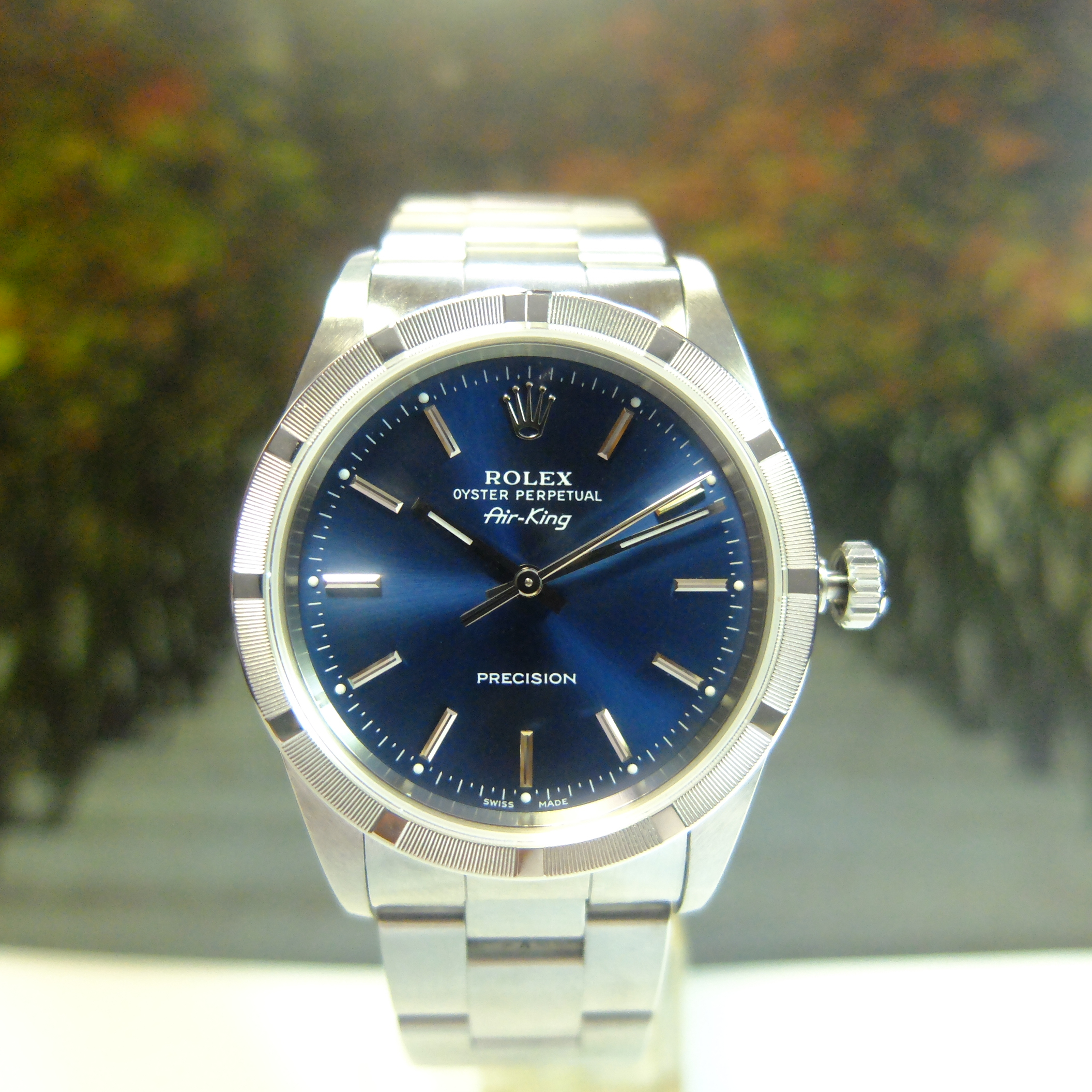 about 2000 rolex air king 14010 blue dial stock 140108701, vintage  watch,vintage watch hong kong, 香港二手錶, 二手勞力士