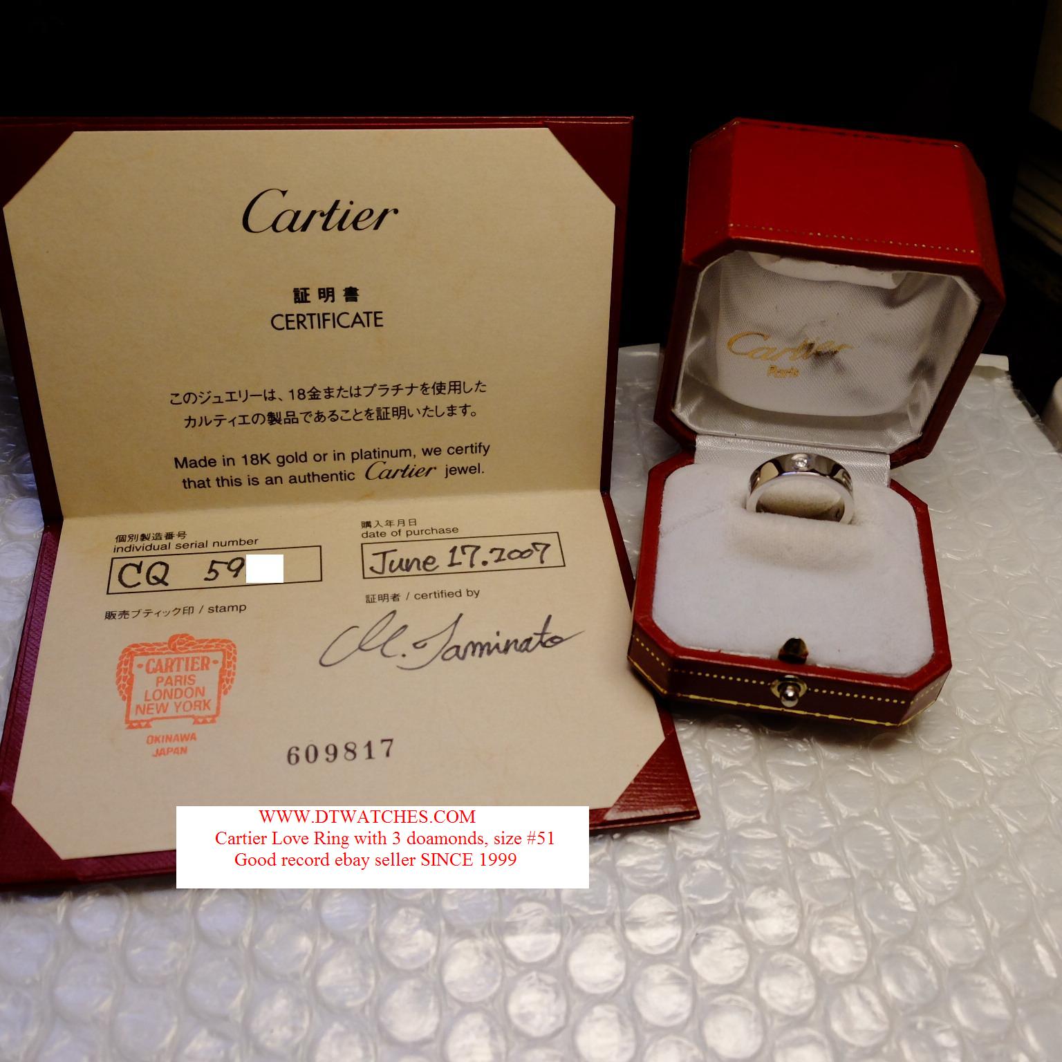cartier 18k ring price
