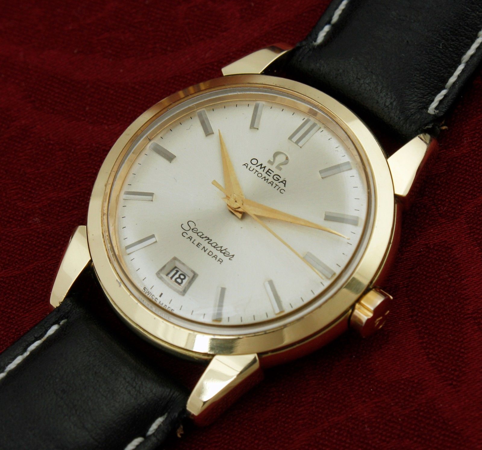 omega seamaster calendar gold